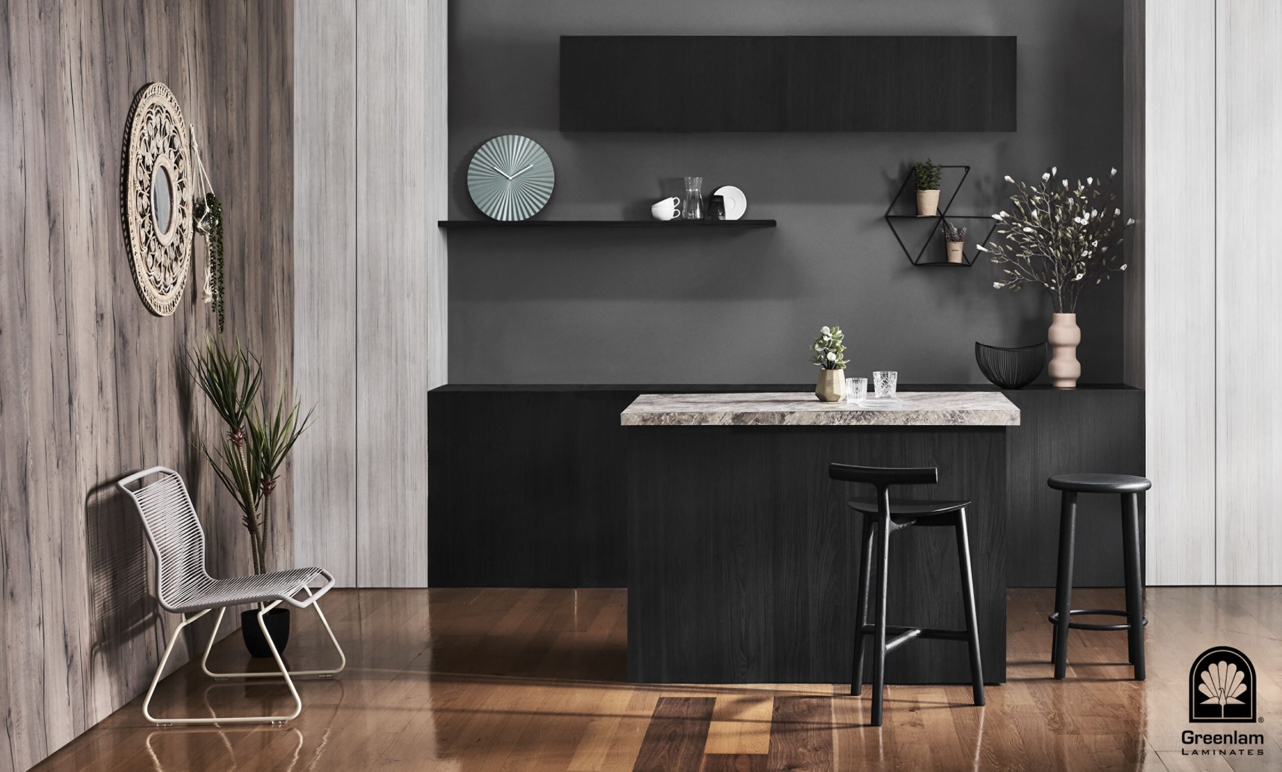 Dark Grey Laminates - Greenlam